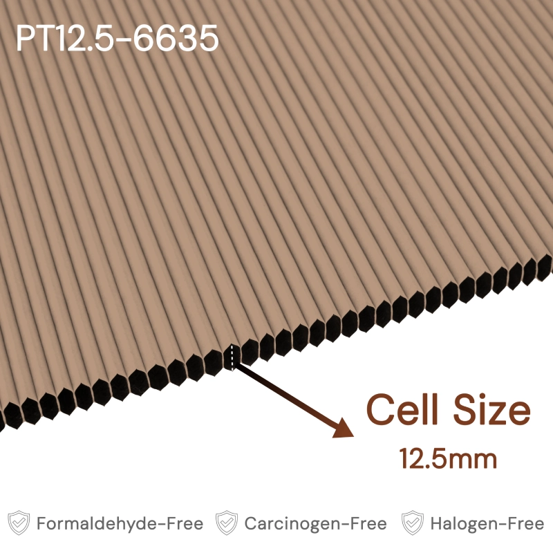 12.5 mm Apricot Blackout Cellular Shade Fabric