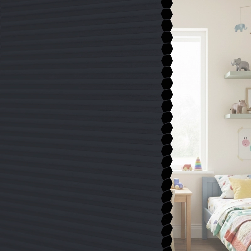 12.5 mm Black Blackout Cellular Shade Fabric Detail