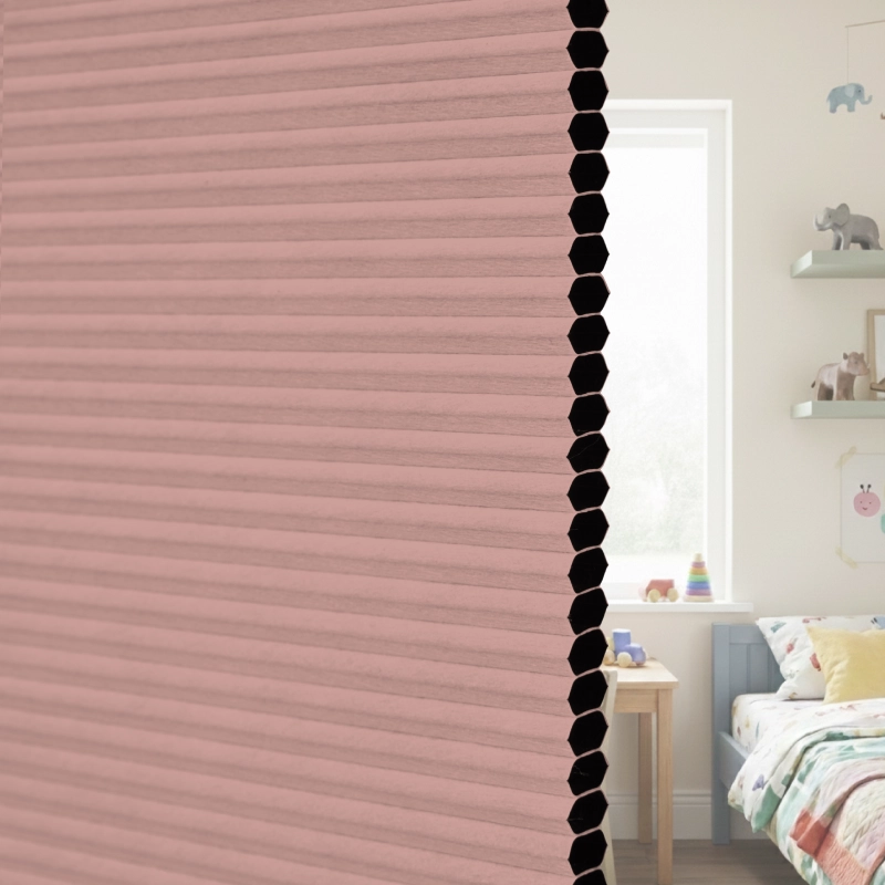 12.5 mm Clay Pink Blackout Cellular Shade Fabric Detail