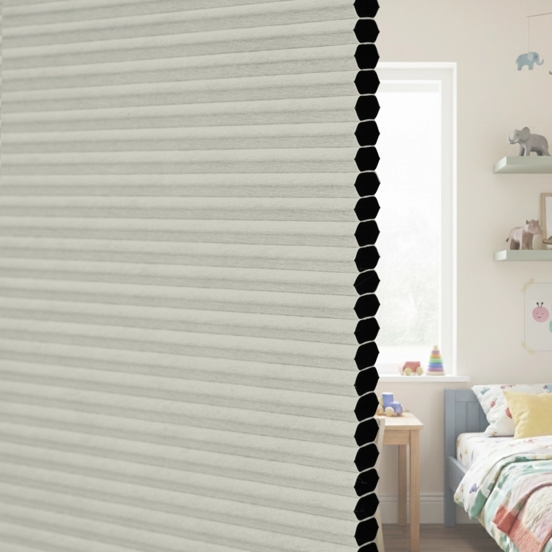 12.5 mm Cream Blackout Cellular Shade Fabric Detail