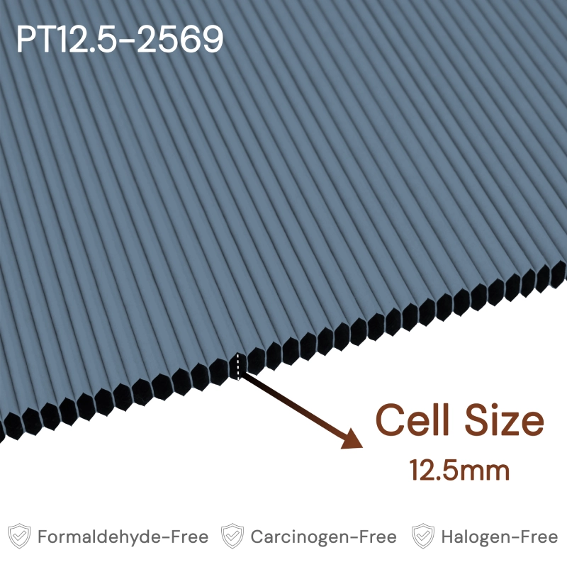12.5 mm Denim Blue Blackout Cellular Shade Fabric