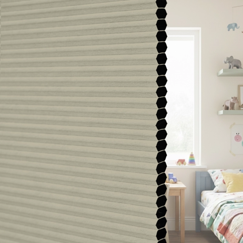 12.5 mm Latte Blackout Cellular Shade Fabric Detail