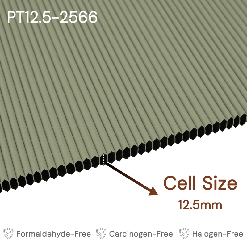 12.5 mm Moss Green Blackout Cellular Shade Fabric