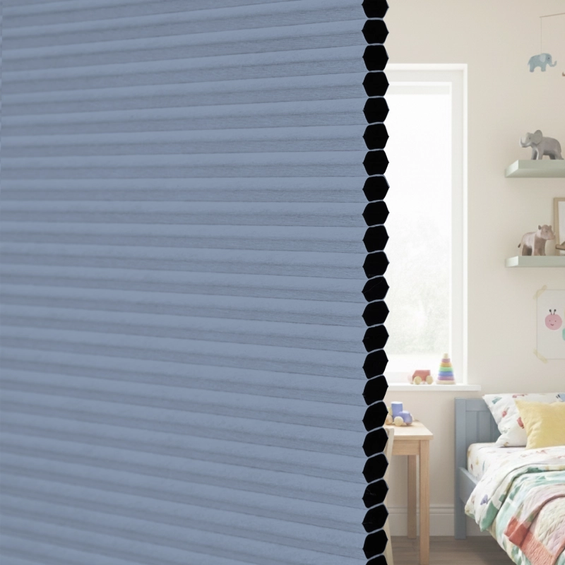 12.5 mm Slate Blue Blackout Cellular Shade Fabric Detail