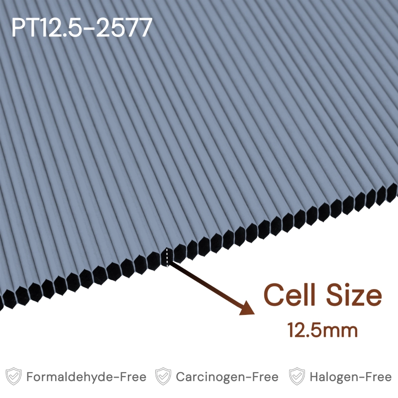 12.5 mm Slate Blue Blackout Cellular Shade Fabric