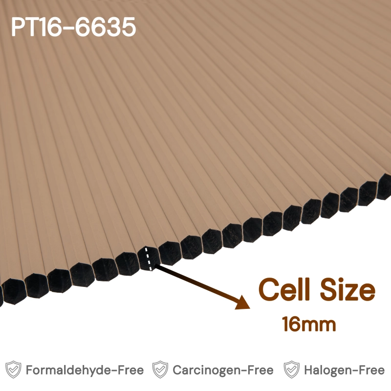 16 mm Apricot Blackout Cellular Shade Fabric
