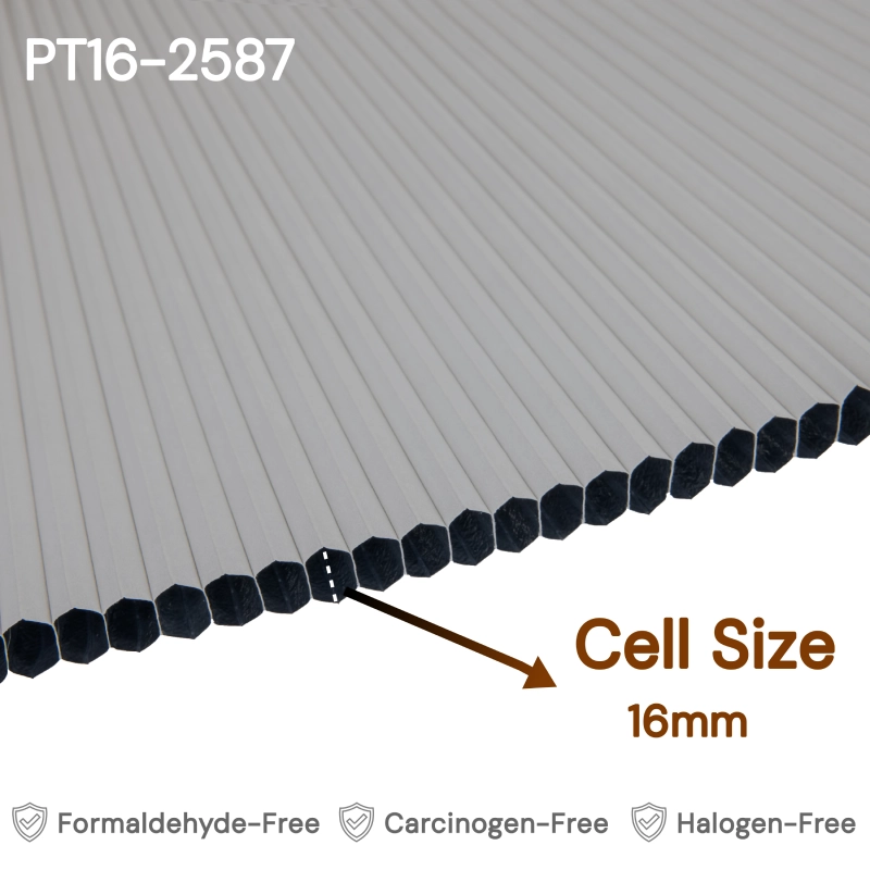 16 mm Ash Grey Blackout Cellular Shade Fabric
