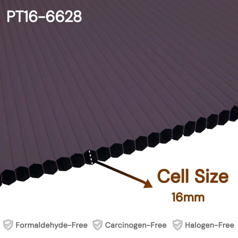 16 mm Aubergine Blackout Cellular Shade Fabric
