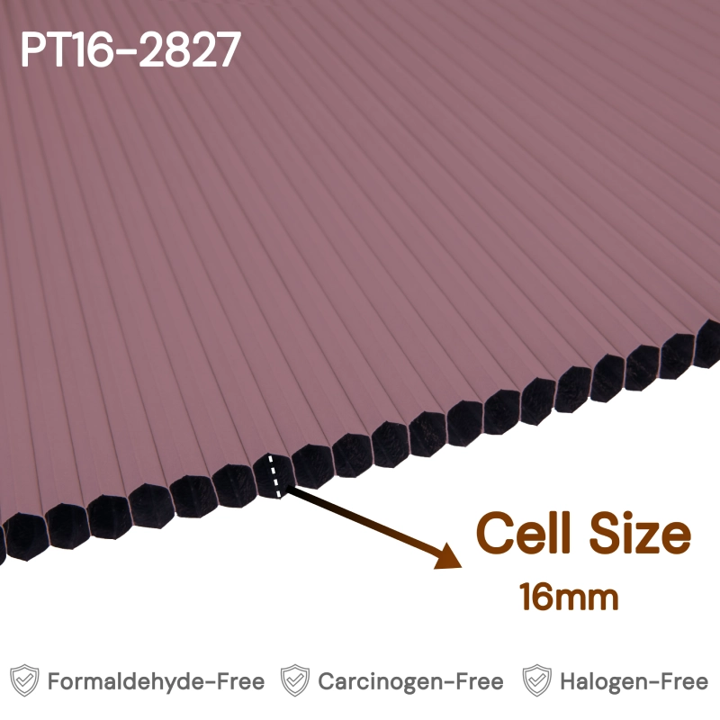 16 mm Dusty Rose Blackout Cellular Shade Fabric
