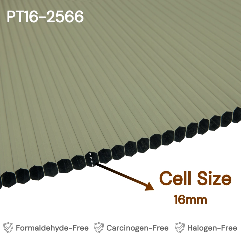 16 mm Moss Green Blackout Cellular Shade Fabric
