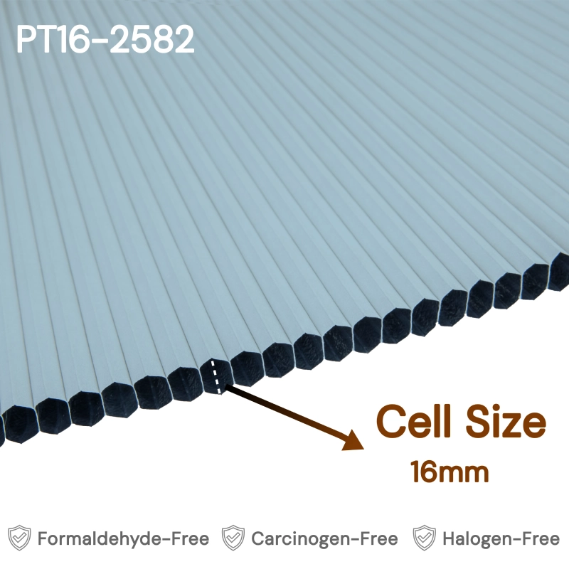 16 mm Powder Blue Blackout Cellular Shade Fabric
