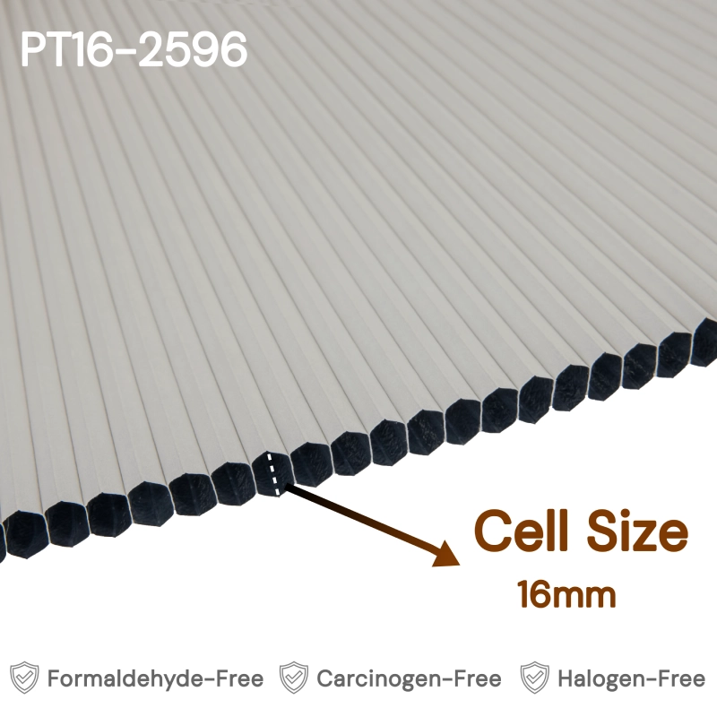 16 mm Silver Grey Blackout Cellular Shade Fabric
