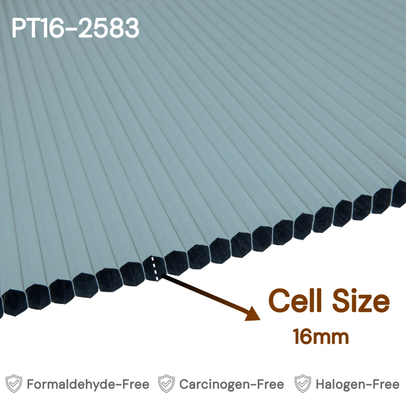 16 mm Steel Blue Blackout Cellular Shade Fabric
