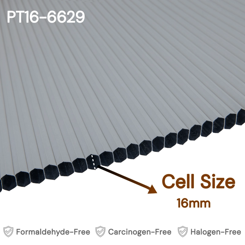 16 mm Steel Grey Blackout Cellular Shade Fabric
