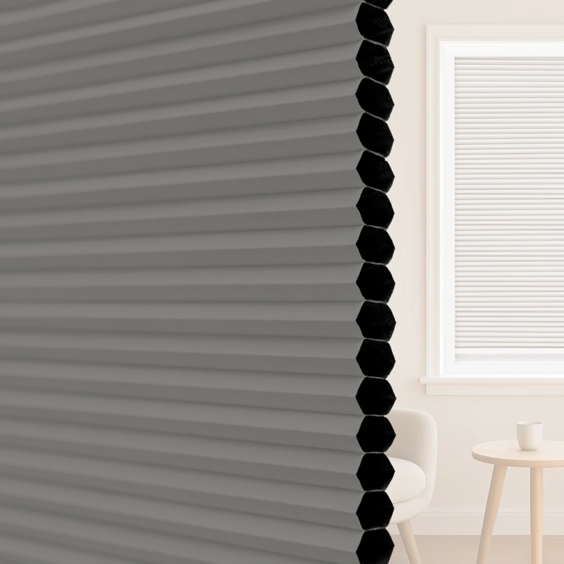 16 mm Taupe Blackout Cellular Shade Fabric with Window