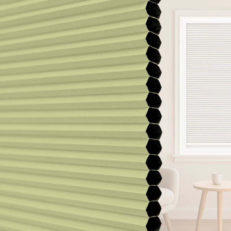 16 mm Yellow Blackout Cellular Shade Fabric with Window