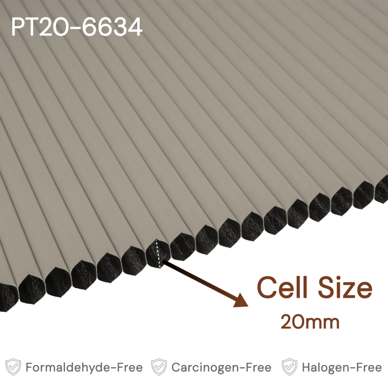 20 mm Beige Blackout Cellular Shade Fabric
