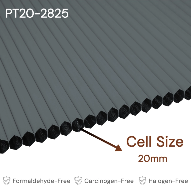 20 mm Charcoal Blackout Cellular Shade Fabric
