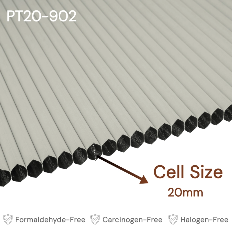20 mm Cream Blackout Cellular Shade Fabric
