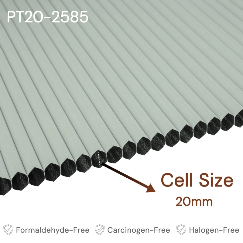 20 mm Sea Salt Blackout Cellular Shade Fabric
