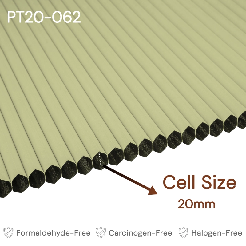 20 mm Yellow Blackout Cellular Shade Fabric
