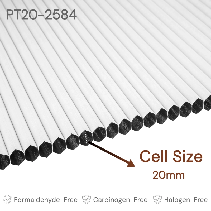 20 mm White Blackout Cellular Shade Fabric