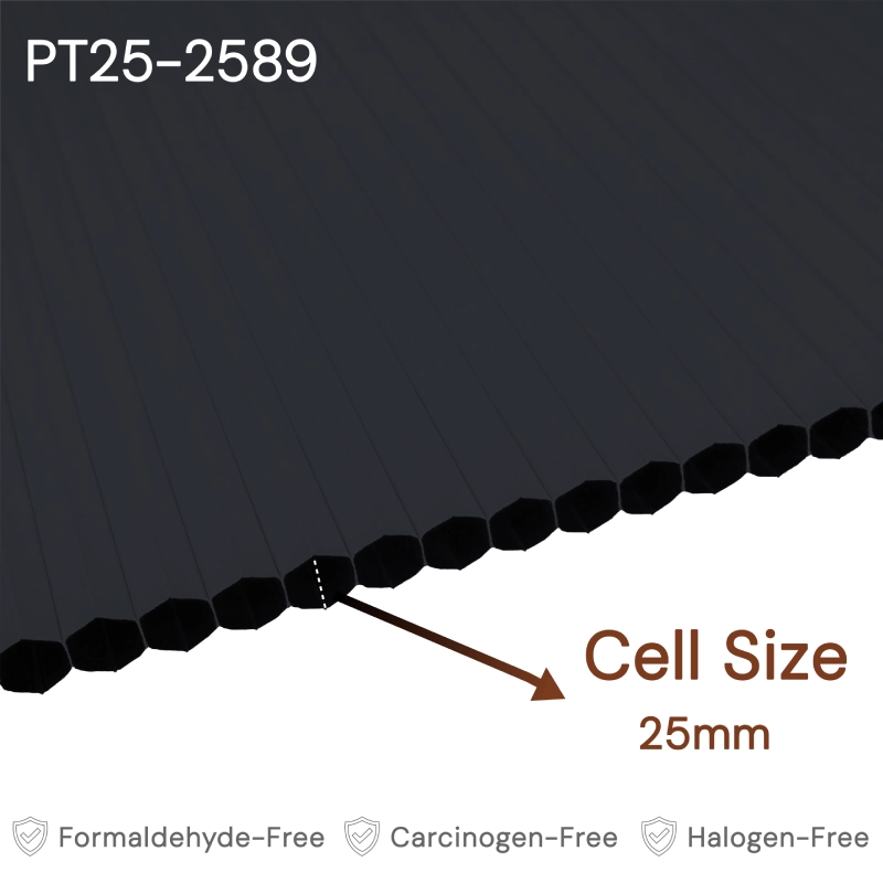 25 mm Black Blackout Cellular Shade Fabric
