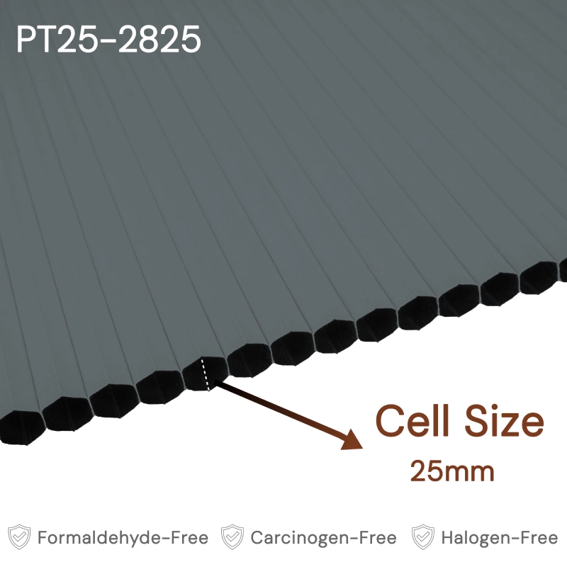 25 mm Charcoal Blackout Cellular Shade Fabric
