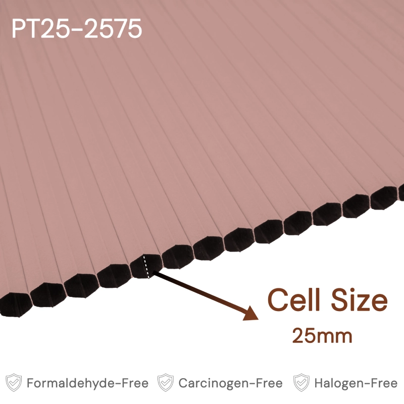 25 mm Clay Pink Blackout Cellular Shade Fabric
