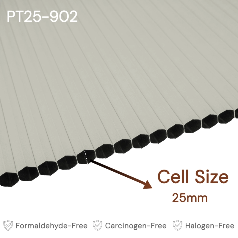25 mm Cream Blackout Cellular Shade Fabric
