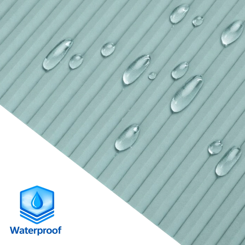 25 mm Light Teal Blackout Cellular Shade Fabric Waterproof