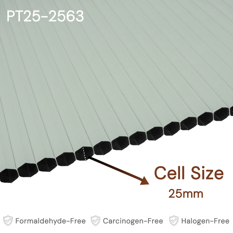 25 mm Pale Sage Blackout Cellular Shade Fabric
