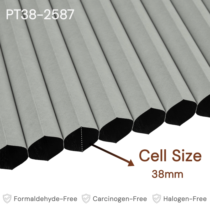 38 mm Ash Grey Blackout Cellular Shade Fabric