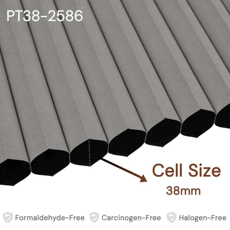 38 mm Dark Grey Blackout Cellular Shade Fabric