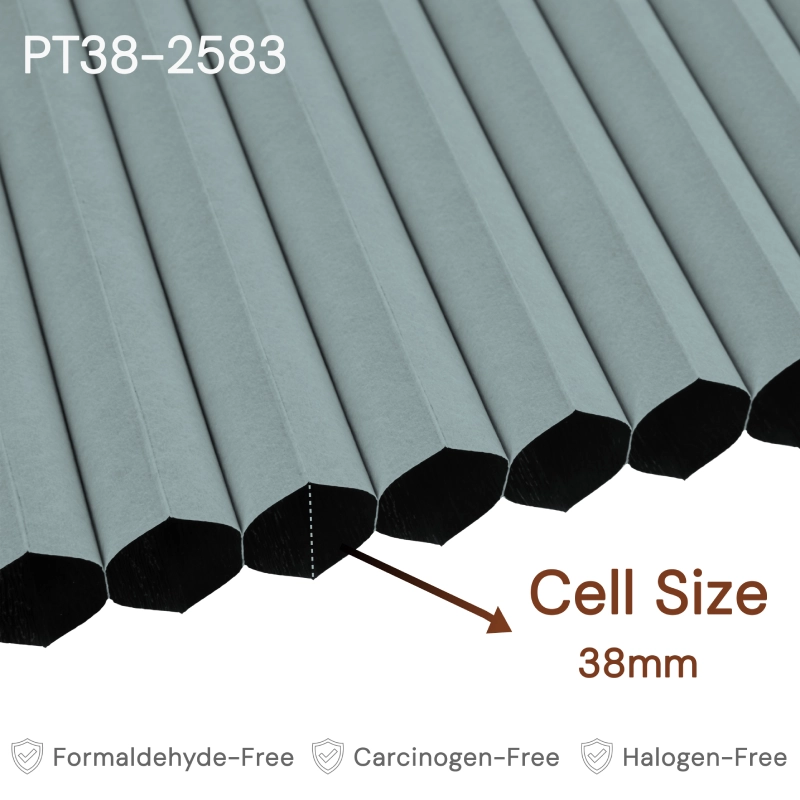 38 mm Steel Blue Blackout Cellular Shade Fabric