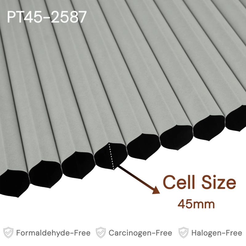 45 mm Ash Grey Blackout Cellular Shade Fabric