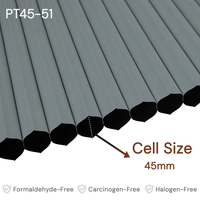 45 mm Charcoal Blackout Cellular Shade Fabric
