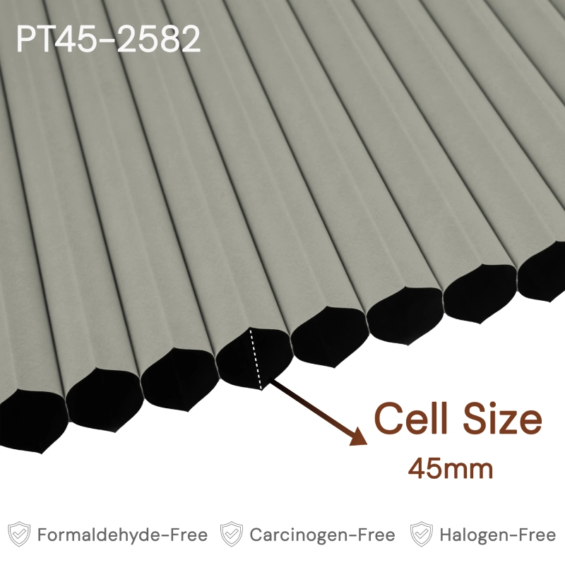 45 mm Light Grey Blackout Cellular Shade Fabric