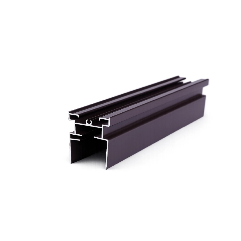 Dark Internal Clip-In Track for Sliding Door Cellular Shades