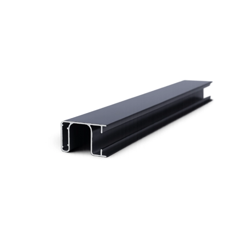 Grey Universal Operable Track for Sash-Mounted Cellular Shades