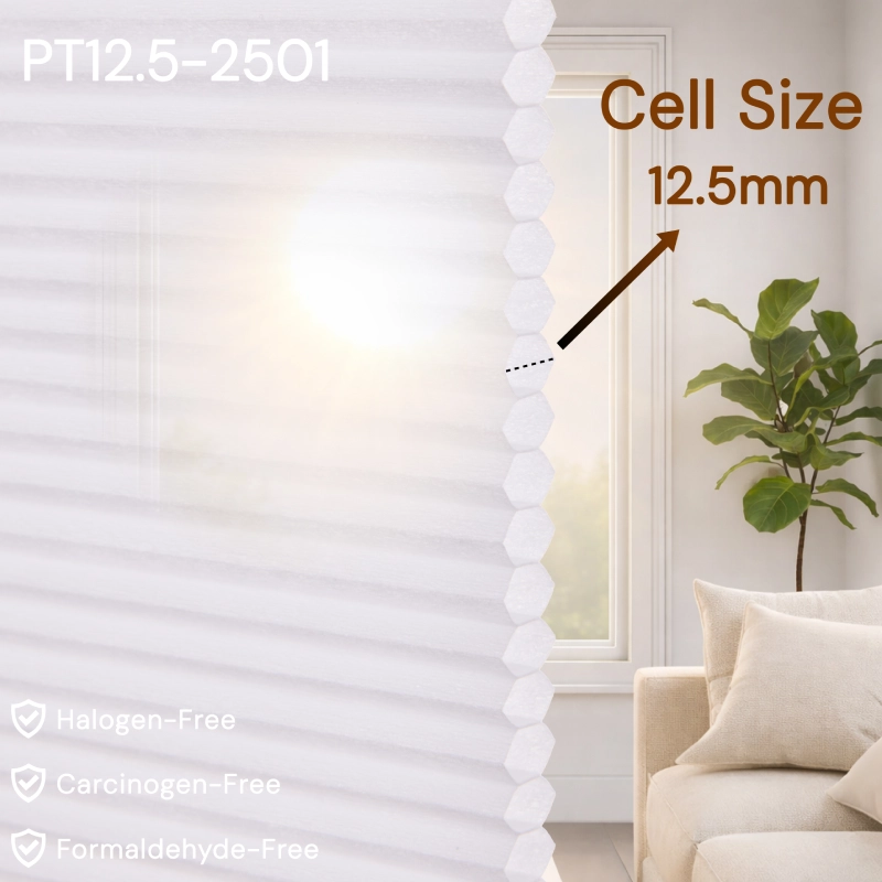 12.5 mm White Light Filtering Cellular Shade Fabric
