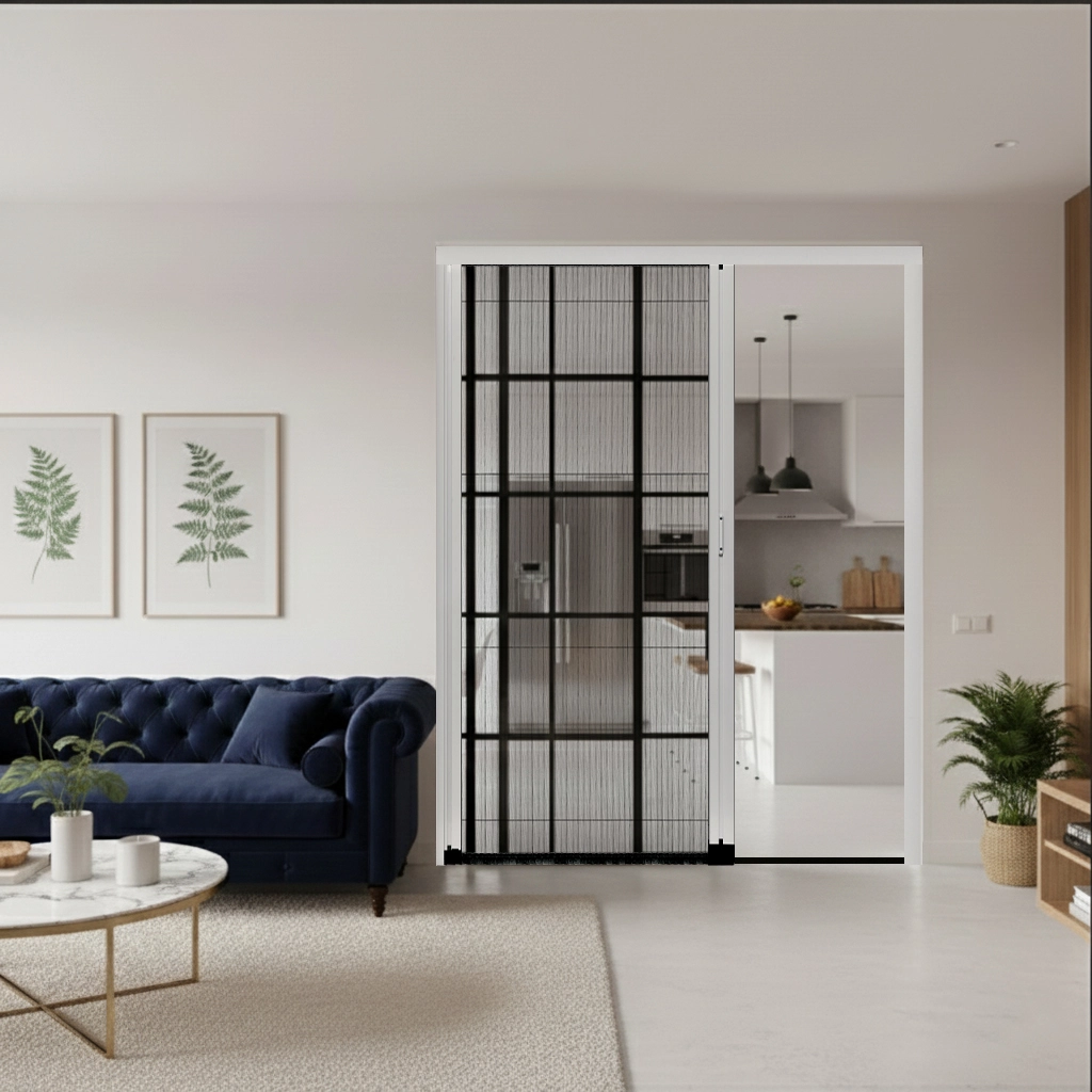 Folding Screen Door in kitchen