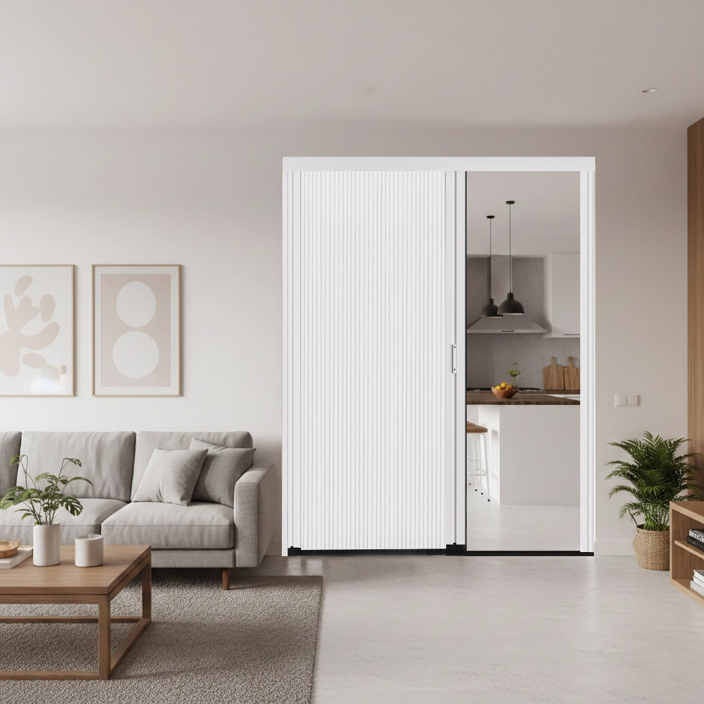 Blackout Cellular Shade for Sliding Door
