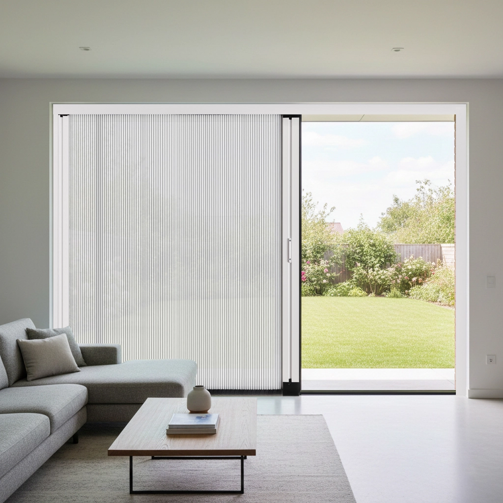Light Filtering Cellular Shade for Sliding Door
