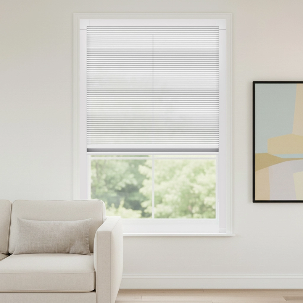 Light Filtering Cellular Shade in Living Room