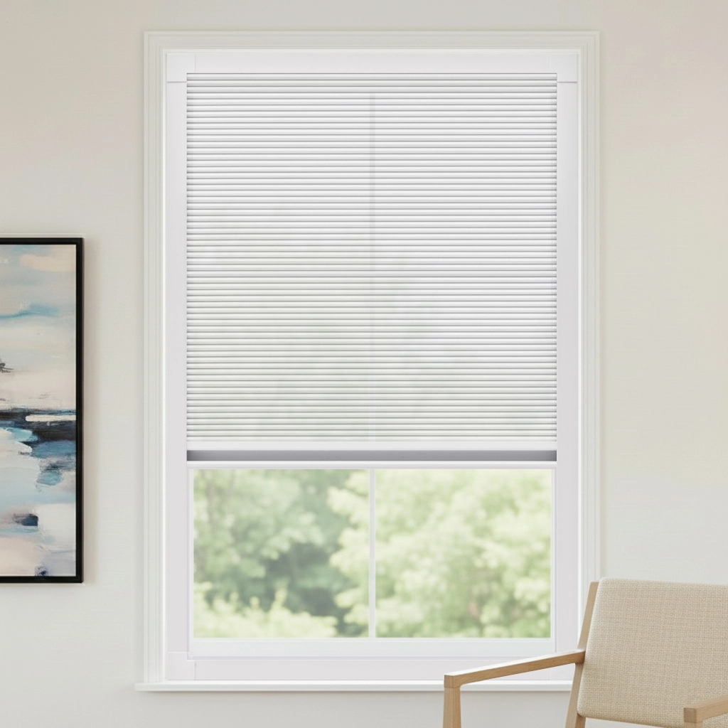 All-in-One Rail Light Filtering Cellular Shade